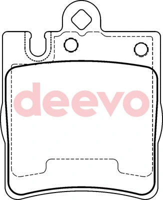 Kit de plaquettes de frein, frein à disque DEEVO BP75420