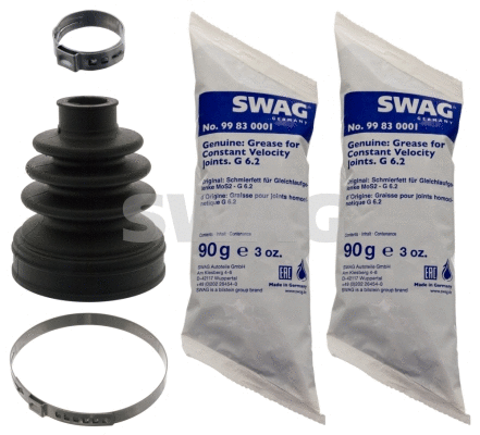 Jeu de joints-soufflets, arbre de commande SWAG 40 10 0199