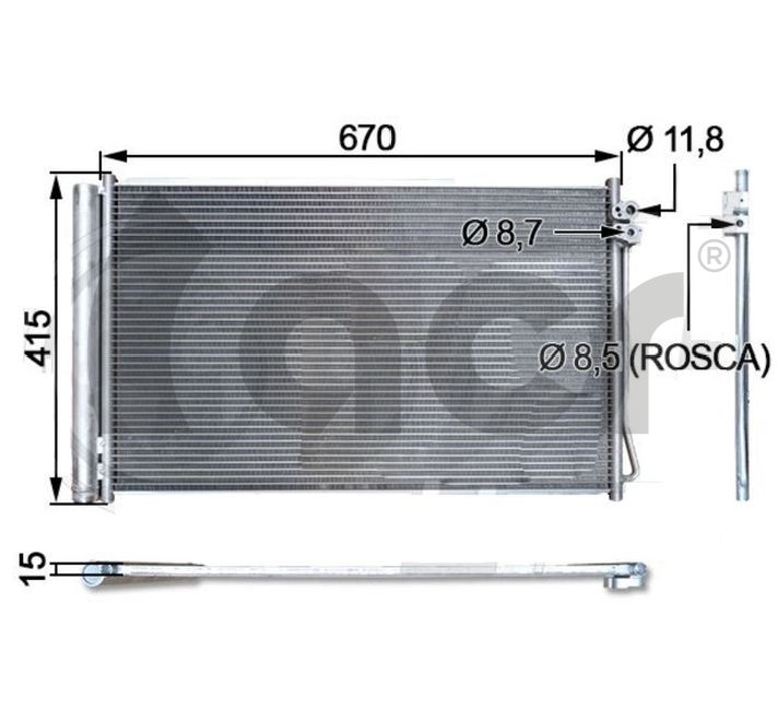 Condenseur, climatisation ACR 300807