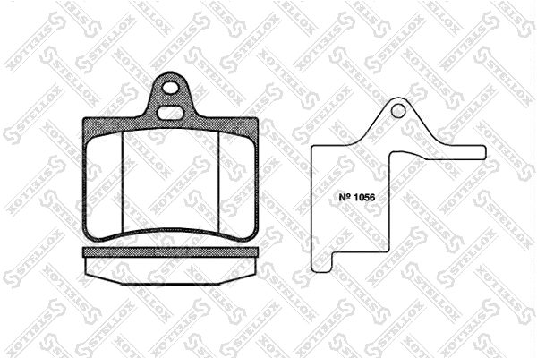 Kit de plaquettes de frein, frein à disque STELLOX 841 000-SX