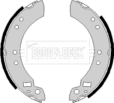 Jeu de mâchoires de frein BORG & BECK BBS6158