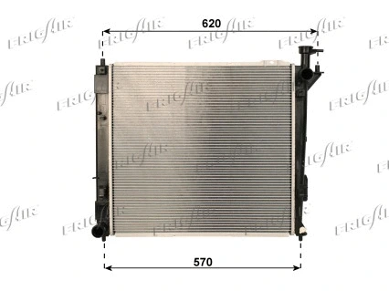 Radiateur, refroidissement du moteur FRIGAIR 0128.3113