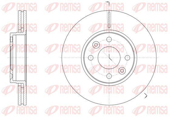 Disque de frein REMSA 61474.10