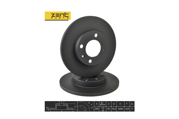 Disque de frein ZentParts Z06264