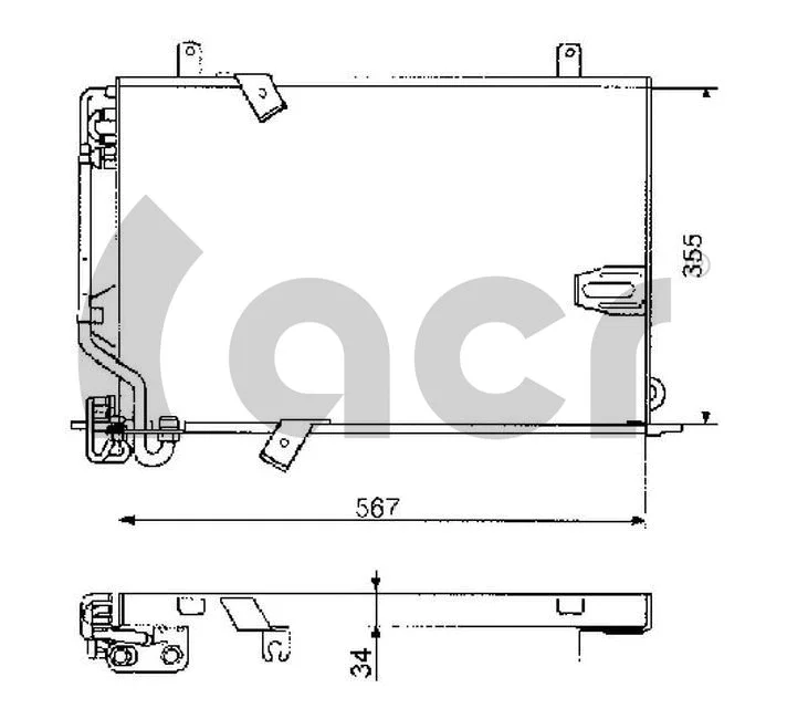 Condenseur, climatisation ACR 300237
