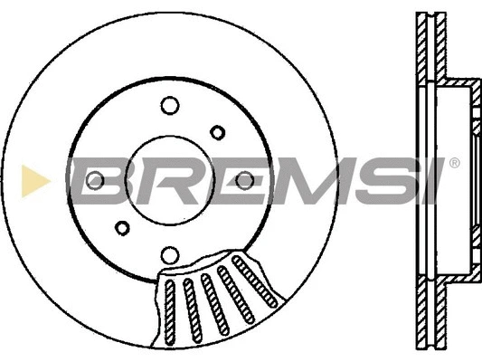 Disque de frein BREMSI CD6260V