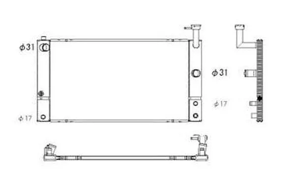 Radiateur, refroidissement du moteur ORDONEZ 2064045