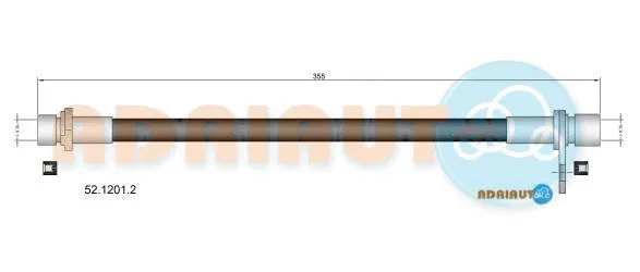 Flexible de frein ADRIAUTO 52.1201.2