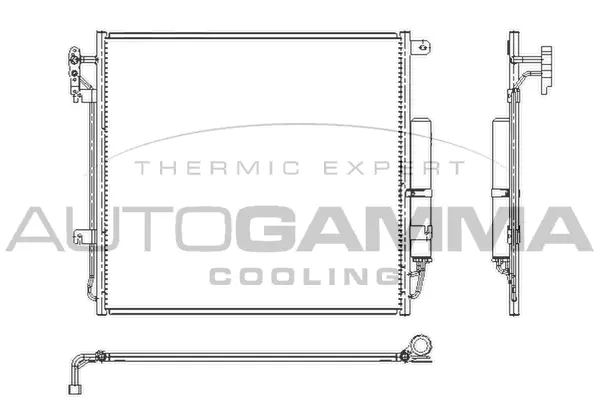 Condenseur, climatisation AUTOGAMMA 105196