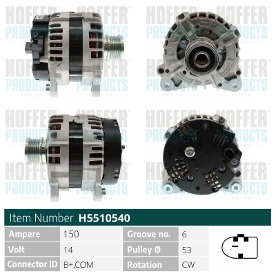 Alternateur HOFFER H5510540