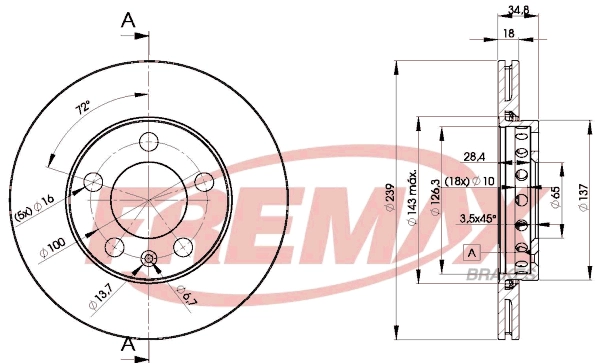 Disque de frein FREMAX BD-5308