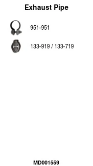 Tuyau d'échappement FA1 MD001559