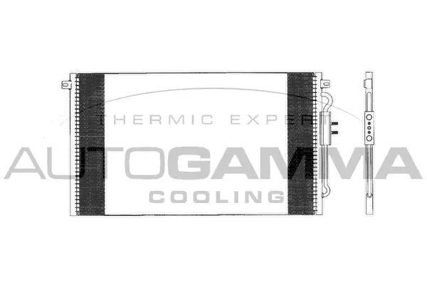 Condenseur, climatisation AUTOGAMMA 103300