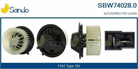 Pulseur d'air habitacle SANDO SBW74028.0