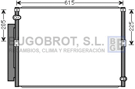 Condenseur, climatisation BUGOBROT 62-TO5569