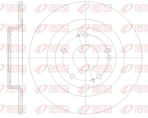 Disque de frein REMSA 62101.00