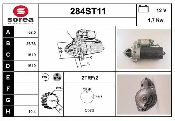 Démarreur STARTCAR 284ST11