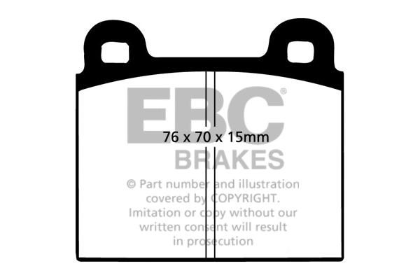 Kit de plaquettes de frein, frein à disque EBC Brakes DP2103