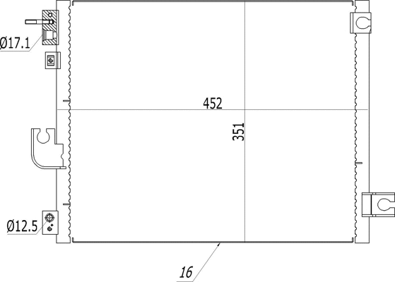 Condenseur, climatisation HART 614 526