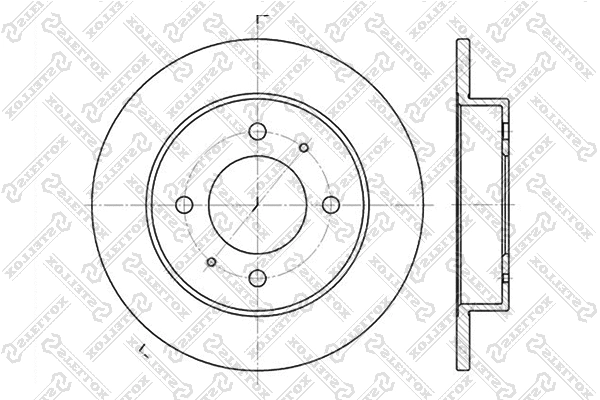 Disque de frein STELLOX 6020-3406-SX