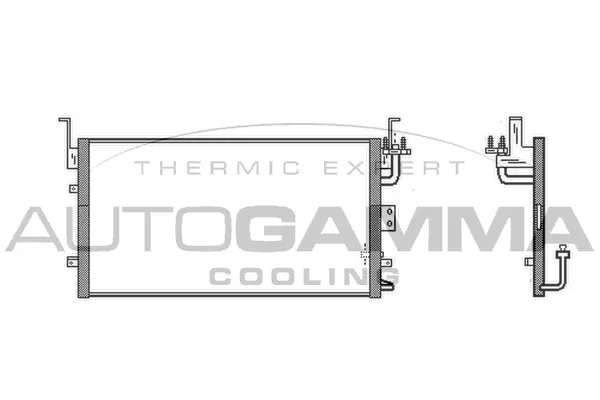 Condenseur, climatisation AUTOGAMMA 105150