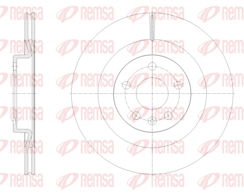 Disque de frein REMSA 61798.10