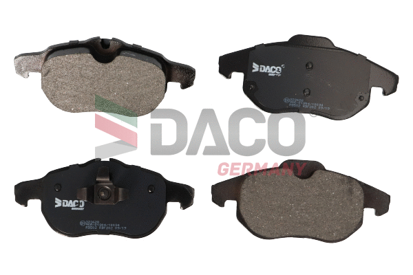 Kit de plaquettes de frein, frein à disque DACO Germany 323628