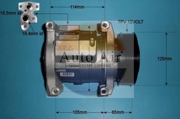 Compresseur, climatisation AUTO AIR GLOUCESTER 14-0120