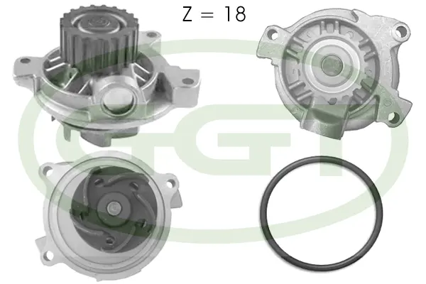Pompe à eau, refroidissement du moteur GGT PA10738