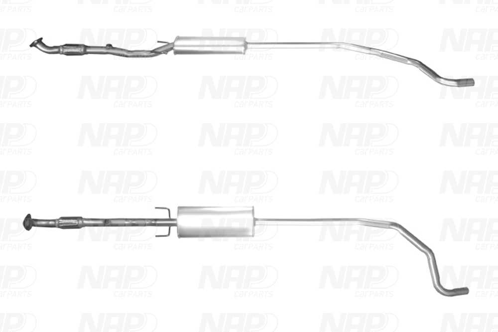 Tuyau d'échappement NAP carPARTS CAC10643