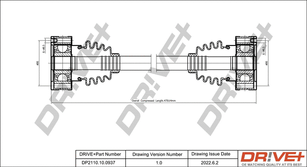 Arbre de transmission Dr!ve+ DP2110.10.0937