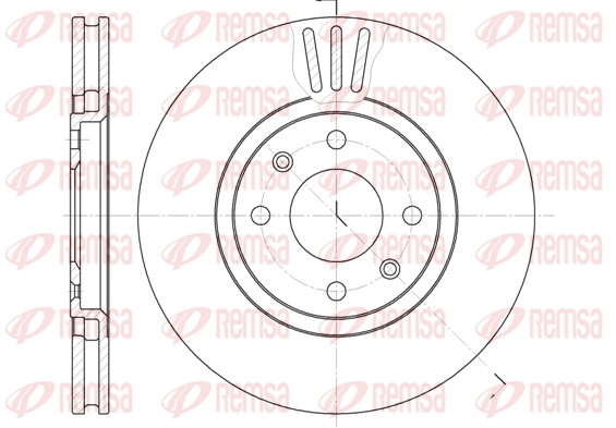 Disque de frein REMSA 6486.10