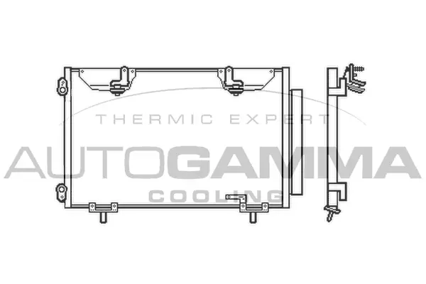 Condenseur, climatisation AUTOGAMMA 104766