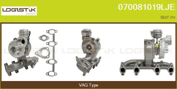 Turbocompresseur, suralimentation LGK 070081019LJE