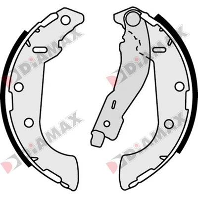 Jeu de mâchoires de frein DIAMAX N01287