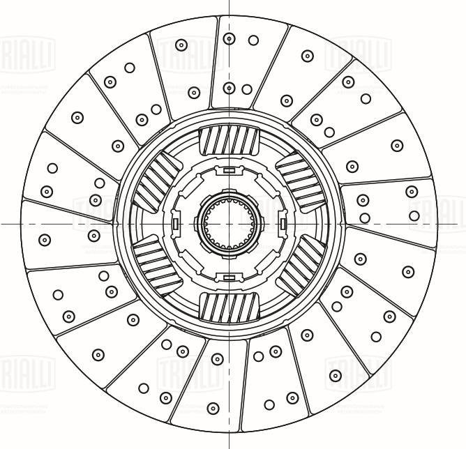 Plateau de débrayage, embrayage TRIALLI FD 409