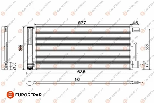 Condenseur, climatisation EUROREPAR 1610161480