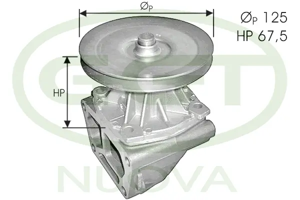 Pompe à eau, refroidissement du moteur GGT PA10503