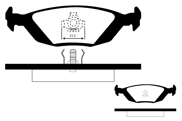 Kit de plaquettes de frein, frein à disque RAICAM RA.0311.1