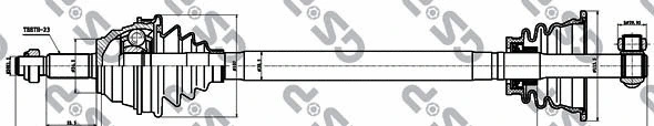 Arbre de transmission GSP 250301