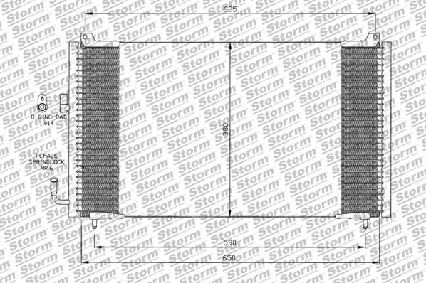Condenseur, climatisation STORM QUALITY PARTS 79517