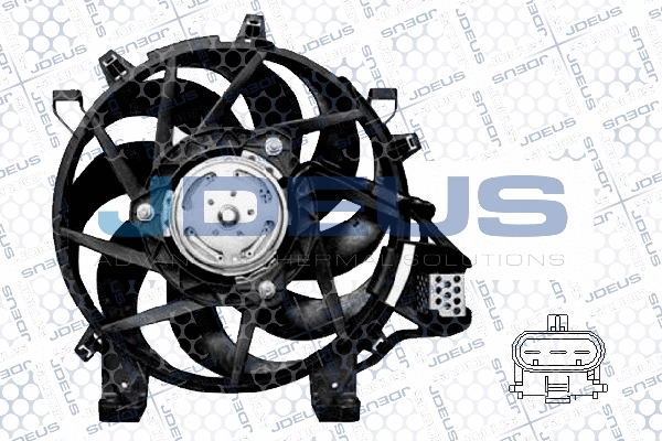 Moteur électrique, ventilateur pour radiateurs JDEUS EV200851