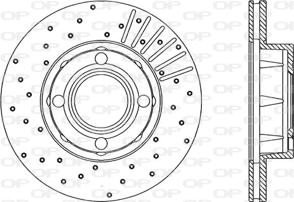 Disque de frein OPEN PARTS BDRS1032.25