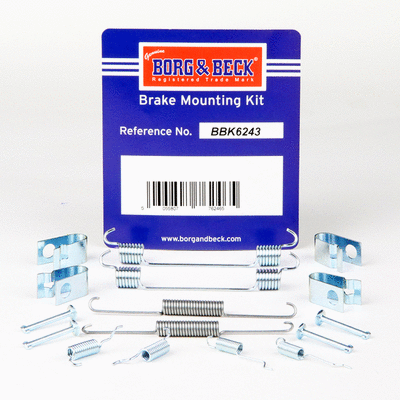Kit d'accessoires, mâchoire de frein BORG & BECK BBK6243