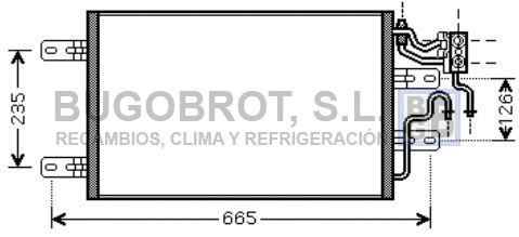 Condenseur, climatisation BUGOBROT 62-OL5394