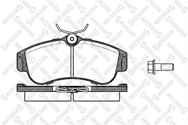 Kit de plaquettes de frein, frein à disque STELLOX 331 000-SX