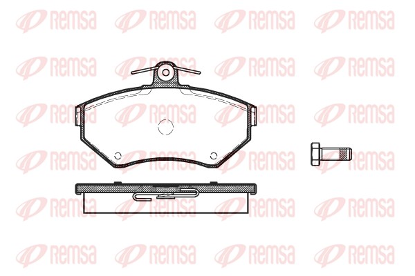 Kit de plaquettes de frein, frein à disque REMSA 0631.10