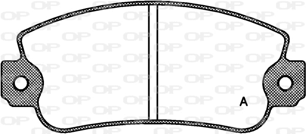 Kit de plaquettes de frein, frein à disque OPEN PARTS BPA0372.30