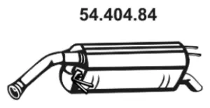 Silencieux arrière EBERSPÄCHER 54.404.84