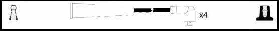 Kit de câbles d'allumage LEMARK HOES1186